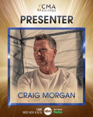 Craig Morgan Instagram - This Wednesday, I’ll be in Nashville presenting on the #CMAawards stage!! Watch Country Music’s Biggest Night LIVE at 8/7c on ABC! Stream next day on Hulu.