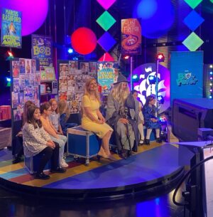 Cressida Cowell Instagram - Always a complete joy to go on @cbbc Blue Peter … here celebrating the 50,000th member of the Blue Peter book club, (!) with Joel @joelmagician dressed as a magnificent Gandalf, and with Jeff Kinney @jeffkinney and @mrmcgrammar, who did a brilliant rap (and I got to join in!)

Here showing all the marvellous book illustrations that kids sent in…

And the show also had Matilda, that wonderful bookworm, singing A little Bit Naughty, and was a such a great celebration of all things book-y…

Thankyou to Blue Peter for everything you to to promote books and reading 
#❤️📚
#bookmagic