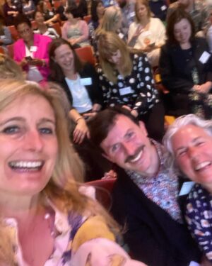 Cressida Cowell Instagram - And the new @Waterstones Children’s Laureate is…. 

Here in Leeds with so many friends from Waterstones, @Booktrust, the outgoing Laureate @josephcoelhoauthor who has done such a MAGNIFICENT job as Laureate, with booksellers, festival directors, librarians, so many representatives from across the entire wonderful children’s books community…waiting in anticipation for the announcement of the new Laureate…