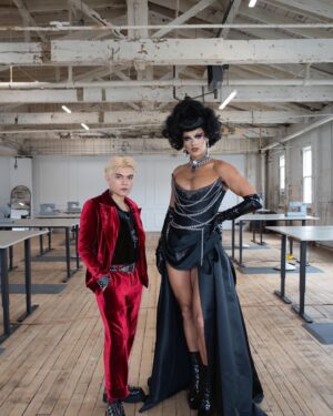 Crystal Instagram - Sew Fierce episode 1 is out now! You can watch on @outtv (CAN/US) and @froottv.uk (UK/IRE)

Swipe right for a huge love confession 🛋 (sorry. 8 more episodes of this much stupidity.)

Wearing: @misty_couture inspired by @andrewbarretcox 
Hair: @styledbyvodka 
Accessories by @ampedaccessories and @lukewanderson 
Tiddies: Model’s own

Huge love to the cast and crew- I had SO MUCH fun making this. And to @outtv for trusting this dumdum with a TV show! What is life?!

#crystalwillsewyounow
