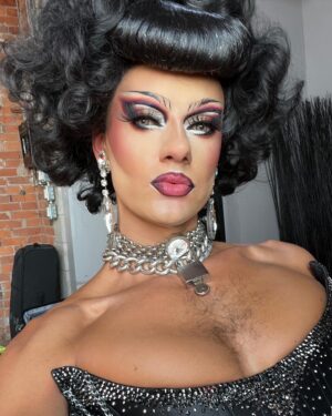 Crystal Instagram - Sew Fierce episode 1 is out now! You can watch on @outtv (CAN/US) and @froottv.uk (UK/IRE)

Swipe right for a huge love confession 🛋 (sorry. 8 more episodes of this much stupidity.)

Wearing: @misty_couture inspired by @andrewbarretcox 
Hair: @styledbyvodka 
Accessories by @ampedaccessories and @lukewanderson 
Tiddies: Model’s own

Huge love to the cast and crew- I had SO MUCH fun making this. And to @outtv for trusting this dumdum with a TV show! What is life?!

#crystalwillsewyounow