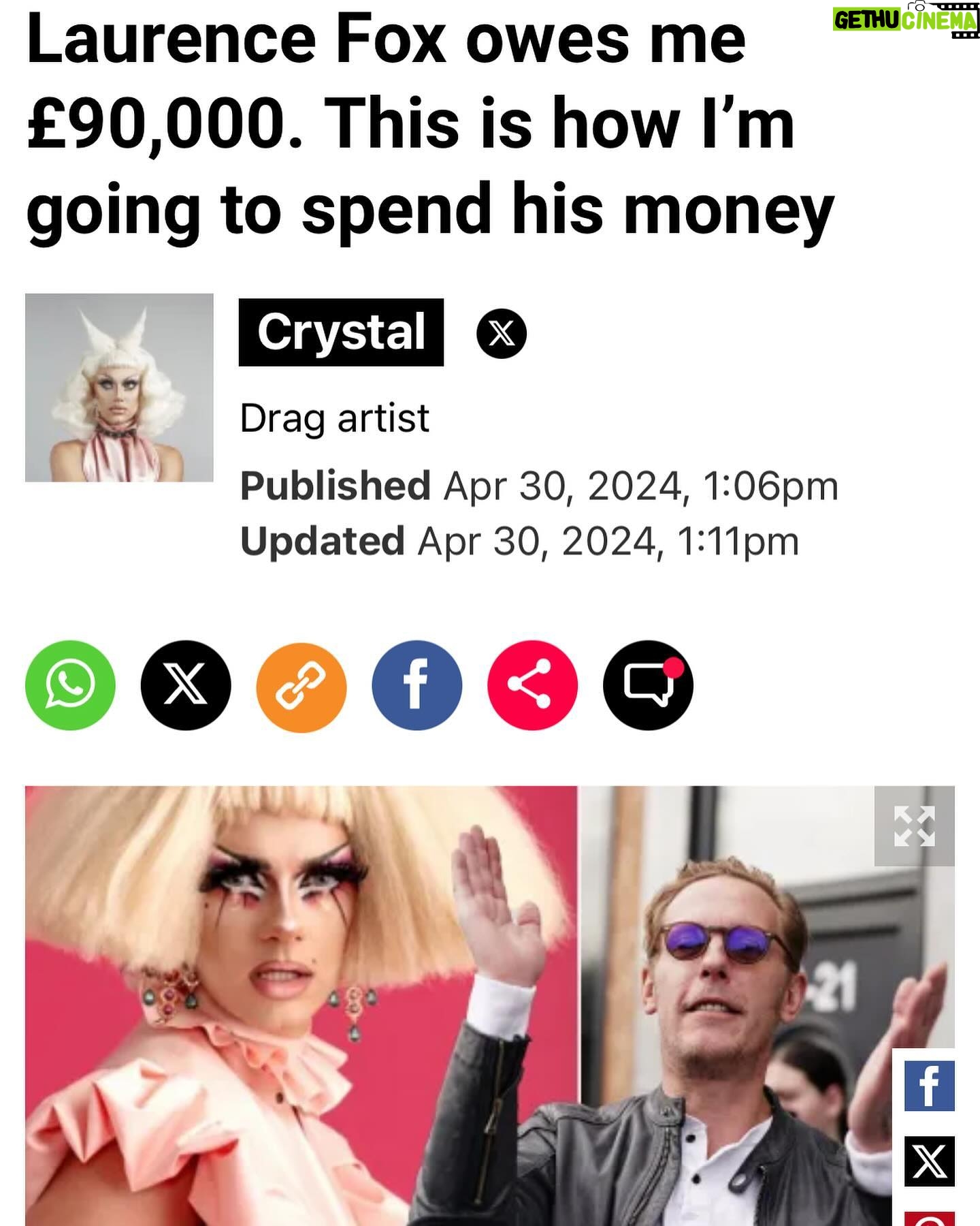 Crystal - 18.9K Likes - New op ed for Metro. Link in stories š
#crystalwillsueyounow