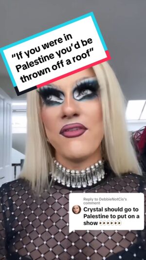 Crystal Instagram - I’m pretty sure DebbieNotCis actually just wants me dead. 

Edit: I’d like to clarify that I recognise that Judaism is one of the most accepting of queer people of the “major” religions. But I think it’s also fair to say that most organised religions are “not that hot on the gays”, Judaism included. 

#drag #makeup #politics #boycott #queer