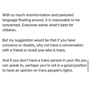 Crystal Instagram - New opinion piece for @metro.co.uk about moral panics, puberty blockers and why we need to listen to children. 

Link in stories and highlights 🏳️‍⚧️