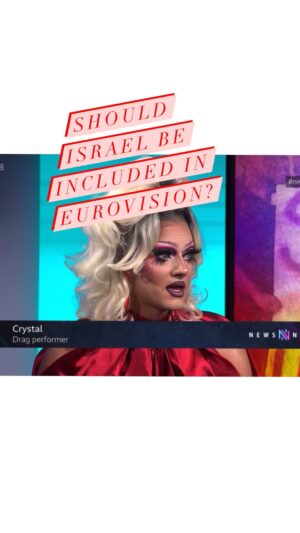 Crystal Instagram - On @bbc Newsnight discussing the decision to boycott Eurovision 🍉

#news #eurovision #boycott #drag