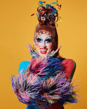 Crystal Methyd Instagram - Dripping in rainbow with @crystalmethyd last month in Boston! Wearing the incredible @lacefrontwigorwhatever and @mondoguerra , assisted by @zdfettuccine at @parachute_studios ! Get one of these incredible rainbow Polaroids now at the link in my bio !
.
.
.
.
#dragrace #drag #crystalmethyd #art #mua #fashion #photoshoot