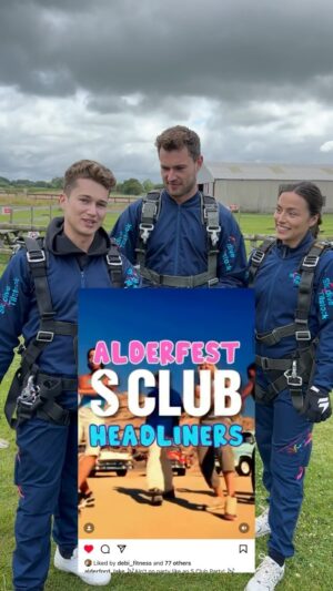 Curtis Pritchard Instagram - Here it is AJ & Curtis held up their Bargain … #Skydiving @alderfest_ 2024 here we come. Are you Ready ?? 

- Thank you @skydivetilstock Epic 🪂💪🏼😂…