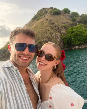 Curtis Pritchard Instagram - This really is a before and after picture 😂, before the boat party started and after the boat party started 🍾@sophiesheridan_ looking beautiful as always but me on the other hand 🤦‍♂️. 

Had the best time away with my ❤️