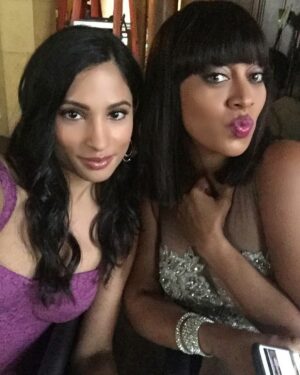 Cynthia Rodriguez Instagram - On set with the gorgeous @lala