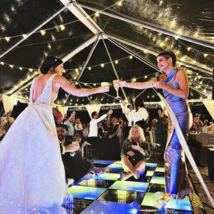 Cyrina Fiallo Instagram - Will probably post about this day forever ✨

🪩

🔆

🏝️

💃🏾

🕺🏾

#bestdayever #discoballs #lightupdancefloor #myloves #miami #welcometomiami🌴
