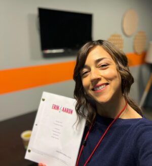 Cyrina Fiallo Instagram - Popping up tonight on a brand new show for Nickelodeon called Erin&Aaron! 🎶

What a joy to work with such a wonderfully talented kind cast and crew ✨

I play @pyperbraun art teacher, Miss Nelson, and maybe they start a business together? WHO KNOWS, just a solid pitch for season 2 😎

Anyway! Enjoy some pics that are mostly just selfies of me waiting to hang out with these cool people!

🎶

🪩

🎵

🎸

🎹

#erinandaaron #unbreakmyheart #nickelodeon #musicalshow #schnuckiputzie #sitcom #nickelodeonuniverse #nickelodeontv #acting