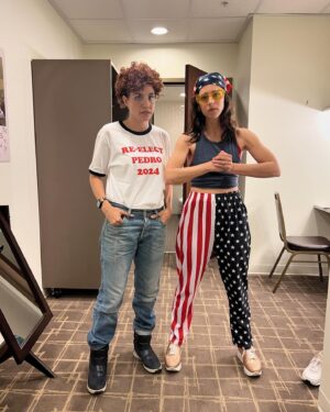 Cyrina Fiallo Instagram - I want you to be subjected to these pants forever. 

Also, look at all these lil cuties 🍊

💫

💫

💫

#pants #napoleondynamite #cuties #rex #roundhousekick