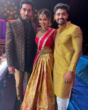 D Gautham Krishna Instagram - Few clicks from Sankranthi Star Maa event…
#gauthamkrishna #amardeep #priyankajain #maanas #shobhashetty #tastyteja #shiv #nirupamparitala