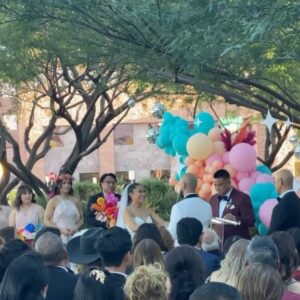D-Trix Instagram - This wedding goes down in history! Slide 2 is the definition of a perfect @slopsmcgee and @dainabobaina wedding . Congratulations u 2 and it’s #aboutdngtime . #17yrsdeep