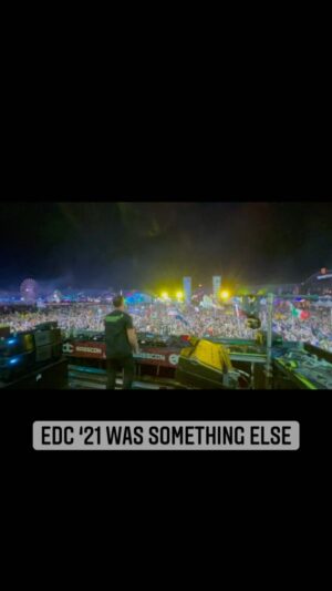 DJ Isaac Instagram - EDC ‘21 was something else!! 
ID: @dbstf - Takin’ Off! (DJ Isaac Remix)
