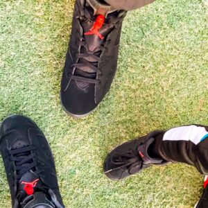 DJ LOVE Instagram - Today’s kicks!
 
#aj6infrared
#matchingoutfits