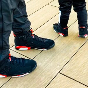 DJ LOVE Instagram - Today’s kicks!
 
#aj6infrared
#matchingoutfits