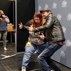 DJ Qualls Instagram - How did this happen? How did I wind up so unpopular? I strolled into @germancomiccon like a 
G; getting all the love. Lotta people showed up just for me! So nice. I saw some great cosplay, did some action shots with fans, went to my first German Christmas market, reconnected with old friends (they are mostly famous people…just saying) and made some amazing friends (😘😘😘). But mostly, I laughed my ass off and had a great time…but then something changed. Around photo 7. If only I could put my finger on it. Anyway, @chelseyreist showed up at the airport. She’s on my flight to London and we will share our layover. Score! I was stoked but then I had a really hard time getting my bag checked. Like really hard. Then a security guy at Düsseldorf airport yelled at us and a sample sized contact solution nearly caused an international incident. Ok, a bit of bad luck, who cares? “Hey Chelsea, let’s hit the bar!” It was so fun. We had the best cheese pretzel we’d ever had (and the booze wasn’t bad, either). But the mood went south again. I’m getting some hard looks. Now we get to the last photo. How did I wind up the 12th most despised man in Europe on Dec 6th? Are their clues in photos 7, 8 and 9? Hmmm, If only I could put my finger on it. 

Anyway, thank you Germany and @germancomiccon! We had a blast with you. I’m laying here right now warm in my bed and looking at all the memories. Until we meet again…

PS photo 6 is a lifetime favorite. @rickywhittle I love laughing with you. As for the rest of you 4 tagged here, you know how I feel about you. You are missed already.