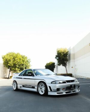 Daijiro Yoshihara Instagram - The DAI33 is officially up for sale and listed on our website! This car was built in partnership with Turn14 and GReddy to be the ultimate R33 GTR street car for racing driver Dai Yoshihara!

Dai was 2011 Formula Drift Series Champion and has more than 10 yeas of experience with championships in Drifting and Road Racing, time attack, hill climb and instructing with multiple championships and records.

His driving skills and vehicle knowledge also expand into non-competition driving that includes stunt driving, tire/suspension testing and vehicle evaluation. His knowledge across all disciples and vehicles is reflected throughout this build making it truly one of a kind!

The car was built at GReddy in Irvine with the build managed by GReddy President Kenji Sumino himself. 

SPECS

Engine 
RB26
GREDDY 2.8L STROKER
CNC PORTED CYLINDER HEAD
SUPERTECH VALVETRAIN

Turbocharger 
GReddy GP64R
64MM BILLET COMPRESSOR WHEEL
66MM INCONEL TURBINE WHEEL

Drivetrain
DRIVESHAFT SHOP Axles 
DRIVESHAFT SHOP carbon driveshaft 
OS GIKEN F/R LIMITED. SLIP DIFFERENTIAL

Exterior 
CARBON SIGNAL DRY CARBON HOOD 
EVASIVE CARBON GT LM MIRRORS

Gearbox
OS GIKEN 0S88 SEQUENTIAL
OS GIKEN CLUTCH

Engine Mangement 
HALTECH RS
HALTECH WIRING HARNESS

Suspension 
OHLINS ROAD & TRACK COILOVERS
SPL SUSPENSION ARMS
SPL SPHERICAL BUSHINGS
SPL SWAY BARS

Wheels 
TITAN7 T-07S3 F/R I8XI0.5  18 OFFSET

Tires 
YOKOHAMA ADVAN NEOVA ADO9 F/R 265/35/18

Brakes 
STOPTECH BIG BRAKE KIT 
STOPTECH BRAKE LINES

Interior 
HALTECH IC-7 DASH
GREDDY HARNESS BAR
RECARO SPEED V SEATS
GREDDY STEERING WHEEL
PIONEER AUDIO COMPONENTS

Fuel System 
RADIUM ENGINEERING COMPONENTS
DYME PLUMBING

#gtr #r #rb #skyline #r33gtr #nissan #jdm #nismo #r33