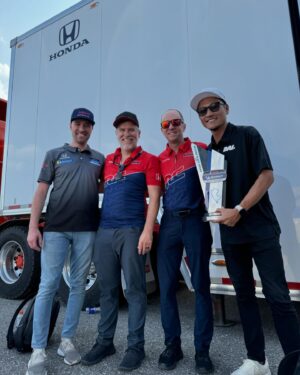 Daijiro Yoshihara Instagram - P2 baby!!!!!!!!! 🍾
So stoked for my first podium finish in @imsa_racing, and it’s extra special at my team @mtlmtrsprtgrp and my man @karlwittmer’s home track! Huge thanks to all my sponsors for their incredible support 🙏🙌
Now I know the taste. LFG!

@pitandpaddock 
@eneosusa 
@arpbolts 
@mishimoto 
@turn14 
@_whiteline 
@dbausa
@mtlmtrsprtgrp 
@hondaracing_us 
@jas.motorsport 
@imsa_racing 

📷: @fobsob