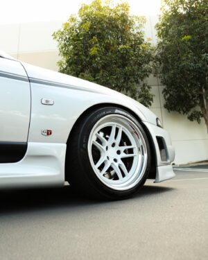 Daijiro Yoshihara Instagram - The DAI33 is officially up for sale and listed on our website! This car was built in partnership with Turn14 and GReddy to be the ultimate R33 GTR street car for racing driver Dai Yoshihara!

Dai was 2011 Formula Drift Series Champion and has more than 10 yeas of experience with championships in Drifting and Road Racing, time attack, hill climb and instructing with multiple championships and records.

His driving skills and vehicle knowledge also expand into non-competition driving that includes stunt driving, tire/suspension testing and vehicle evaluation. His knowledge across all disciples and vehicles is reflected throughout this build making it truly one of a kind!

The car was built at GReddy in Irvine with the build managed by GReddy President Kenji Sumino himself. 

SPECS

Engine 
RB26
GREDDY 2.8L STROKER
CNC PORTED CYLINDER HEAD
SUPERTECH VALVETRAIN

Turbocharger 
GReddy GP64R
64MM BILLET COMPRESSOR WHEEL
66MM INCONEL TURBINE WHEEL

Drivetrain
DRIVESHAFT SHOP Axles 
DRIVESHAFT SHOP carbon driveshaft 
OS GIKEN F/R LIMITED. SLIP DIFFERENTIAL

Exterior 
CARBON SIGNAL DRY CARBON HOOD 
EVASIVE CARBON GT LM MIRRORS

Gearbox
OS GIKEN 0S88 SEQUENTIAL
OS GIKEN CLUTCH

Engine Mangement 
HALTECH RS
HALTECH WIRING HARNESS

Suspension 
OHLINS ROAD & TRACK COILOVERS
SPL SUSPENSION ARMS
SPL SPHERICAL BUSHINGS
SPL SWAY BARS

Wheels 
TITAN7 T-07S3 F/R I8XI0.5  18 OFFSET

Tires 
YOKOHAMA ADVAN NEOVA ADO9 F/R 265/35/18

Brakes 
STOPTECH BIG BRAKE KIT 
STOPTECH BRAKE LINES

Interior 
HALTECH IC-7 DASH
GREDDY HARNESS BAR
RECARO SPEED V SEATS
GREDDY STEERING WHEEL
PIONEER AUDIO COMPONENTS

Fuel System 
RADIUM ENGINEERING COMPONENTS
DYME PLUMBING

#gtr #r #rb #skyline #r33gtr #nissan #jdm #nismo #r33