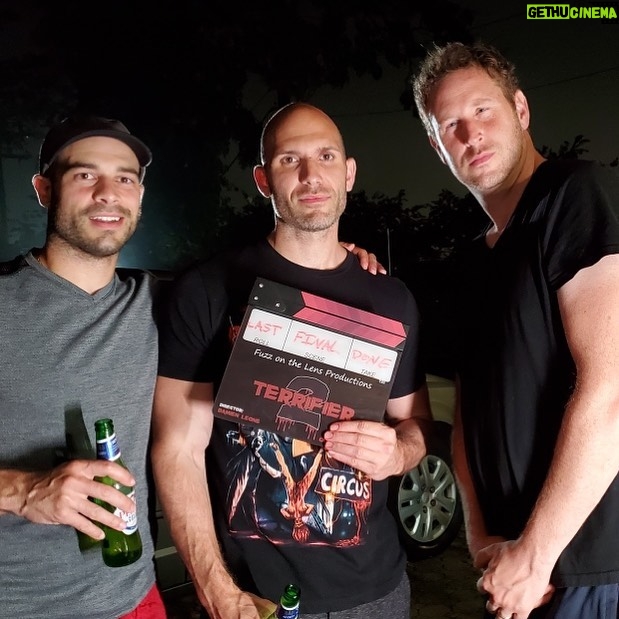 Damien Leone - 2.9K Likes - And that is officially a wrap on Terrifier 2 🔥 🥳 Ending on a bit of a whimper while grabbing an insert with these two champions late last night. These two were by my side in the trenches throughout this entire production. They battled the elements, time, disgusting locations, covid, blood, blood, more blood, and all of the unimaginable stresses that a film throws at you while never complaining and constantly making me laugh my ass off @monstarproductions @fuzz_fotos and @fuzz_on_the_lens 👊🏻👊🏻👊🏻 Only wish my buddy @pjfalcone was in this shot with us after all of his unfathomable hard work, especially as of late 🏆 You’re my hero and one of the most amazing and genuine people I’ve ever had the pleasure of knowing. You’re the only one who was truly by my side every single step of the way. I hope you’re as proud of yourself as I am, Phil. You’re the only person who truly knows how much work we both put into this film. No one has worked harder than you on this project and that’s a fuckin fact. I can’t wait to watch our “fruitful” work on screen with you pal 🥃 As you guys know the movie is already edited and is currently in post production. Sound/color correction and vfx are being worked on as we speak but there were a couple of final inserts needed to finish this giant puzzle piece and we spent the last few days grabbing them. This was the hardest working and most dedicated cast and crew I ever had the pleasure of working with. Years have now gone by and the determination to deliver something great has never diminished. It is all gonna be on the screen. I promise 🙏🏻🤘🏻 I also promise I will announce a release date ASAP and the next order of business is shipping perks out to indiegogo backers! This shout out goes specifically to my incredible #truegrit crew without whom, this film wouldn’t exist - @olgaturka @jackieohmakeup @leavisisland @jaybirdd83 @scottklausen @therealfayjo @dollihaze @jpmilstein and especially @lil4_lyfe and @_ddashh for allowing me to destroy your house for years 😭🙏🏻 I promise we’re done. Love you all ❤️🙏🏻 #terrifier2 #thatsawrap #missionacconplished #terrifier #arttheclown