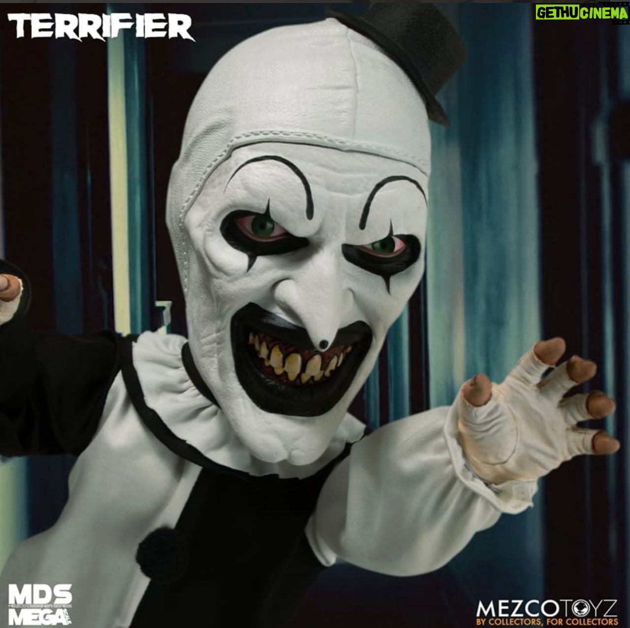 Damien Leone - 10.6K Likes - New officially licensed Art the Clown figure now available for pre-order from @mezcotoyz 🔥🤡 Please visit their website for pre-order! #arttheclown #terrifier #terrifier2 #toys #mezco #collectible #pre-order