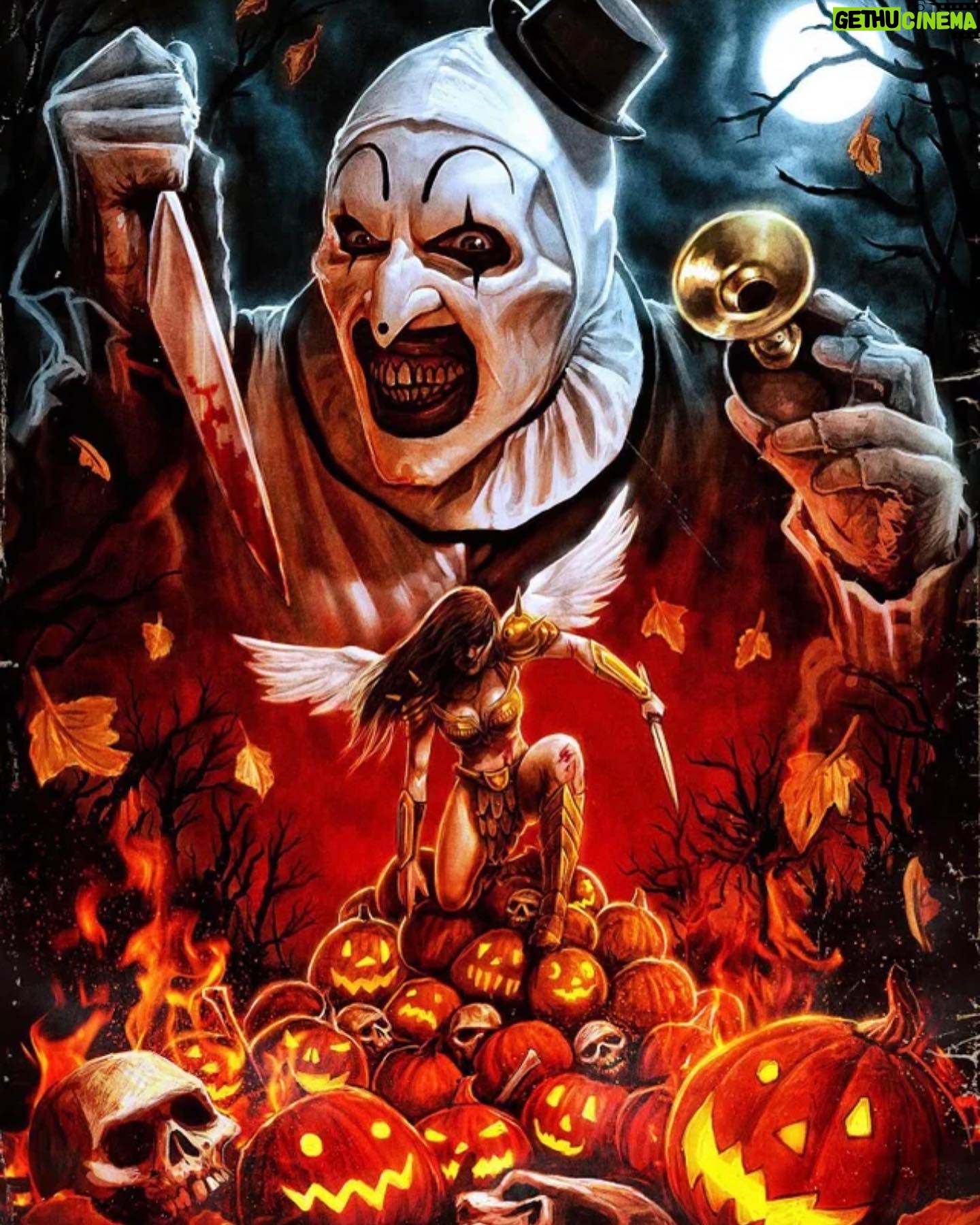 Damien Leone - 4.7K Likes - The official poster for Terrifier 2 🔥🤡 Incredible Artwork by @samhain1992 🔥🤘🏻 If you grew up in the video stores of the 80s and 90s you remember how important vhs cover art was..especially for horror and sword and sorcery films. I wanted to capture that retro vhs vibe with this kickass artwork and my goal is to deliver a film that equals or surpasses the promise of the poster 😉🔥 And I just may have taken a little inspiration from one of my favorite films of all time and what I consider to be the greatest poster ever…Excalibur 👏🏻 This poster is currently available on our website @terrifiershop 🤘🏻 Link is in Bio!
#terrifier2 #terrifier #arttheclown #poster #comingsoon #artwork #clown #clowns #valkyrie #goodvsevil