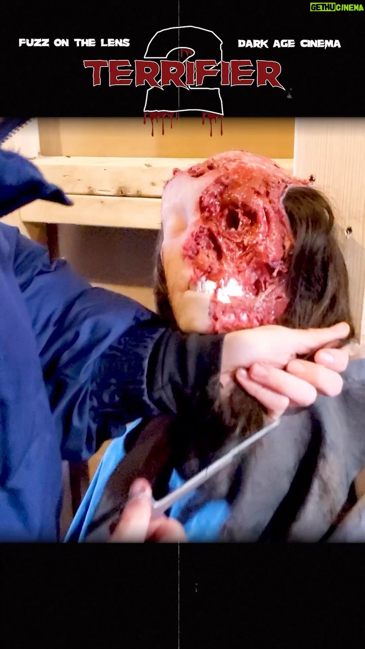 Damien Leone - 14.3K Likes - Creating the special effects on Terrifier 2! The most daunting task of my career but was surrounded by an amazing team and the best assistant I could ask for @pjfalcone! Comment on the @fuzz_on_the_lens post of this exact video for a chance to win an official Terrifier 2 crew jacket! @jackieohmakeup @scottklausen 🙌🏻🤡 #terrifier2 #terrifier #specialeffects #fx