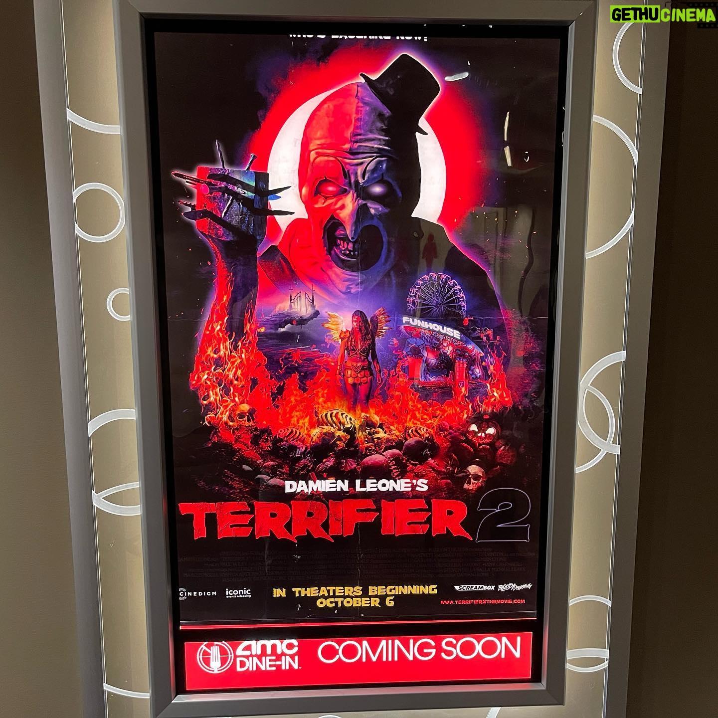 Damien Leone - 7.1K Likes - Very surreal when your movie is playing in the AMC a stone’s throw away from your apartment 🔥🤡 Terrifier 2 opens in over 800 theaters nationwide October 6th - 10th! Support indie horror and make sure to see it with an audience this Halloween season 🎃 🔥🤡 #terrifier2 #terrifier #arttheclown