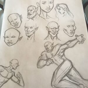 Damon Wayans Jr. Instagram - Skiggity sketches ✍🏾 I wanna take a figure drawing class. Get my anatomy game up.