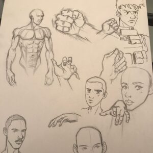 Damon Wayans Jr. Instagram - Skiggity sketches ✍🏾 I wanna take a figure drawing class. Get my anatomy game up.