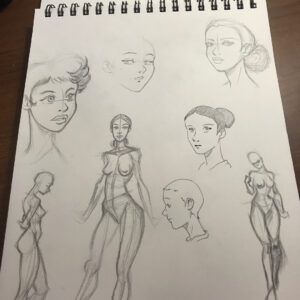 Damon Wayans Jr. Instagram - Skiggity sketches of some humans with some breastes ✍🏾 Can't wait to be good enough to make a comic book. 😎

Going to draw every day for the rest of the year.