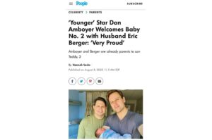 Dan Amboyer Instagram - thank you @people for the love. and for acknowledging the upsetting political landscape and rhetoric that aims to exclude families like ours. I’m proud more eyes will see our loving family, quite similar to any other. And that our family—and all others like ours—deserve equal protections and freedoms in every state of this union. 🙏🌈 #twodads #saygay 
all photos by the fantastic @threejsphotography