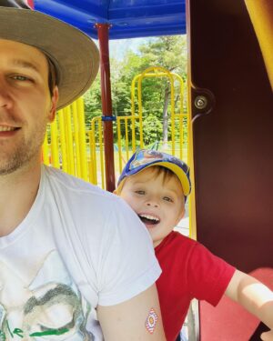 Dan Amboyer Instagram - a day with Papa #twodads #playinghooky #mylove 💞