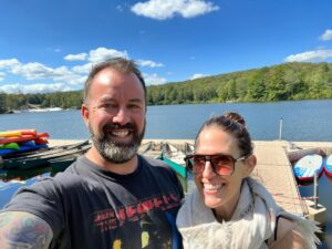 Dan Cummins Instagram - Happy 40th Birthday, baby!! I'm lucky to be married to the most beautiful, kind, funny, hardworking, smart, nurturing, supportive, adventurous girl in the world ❤️ 

I look forward to another decade of a lot more selfies in a lot more places. You're the best, Lynze Cummins! I wouldn't want to keep choosing the roads less traveled with anyone else!