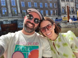 Dan Cummins Instagram - Happy 40th Birthday, baby!! I'm lucky to be married to the most beautiful, kind, funny, hardworking, smart, nurturing, supportive, adventurous girl in the world ❤️ 

I look forward to another decade of a lot more selfies in a lot more places. You're the best, Lynze Cummins! I wouldn't want to keep choosing the roads less traveled with anyone else!