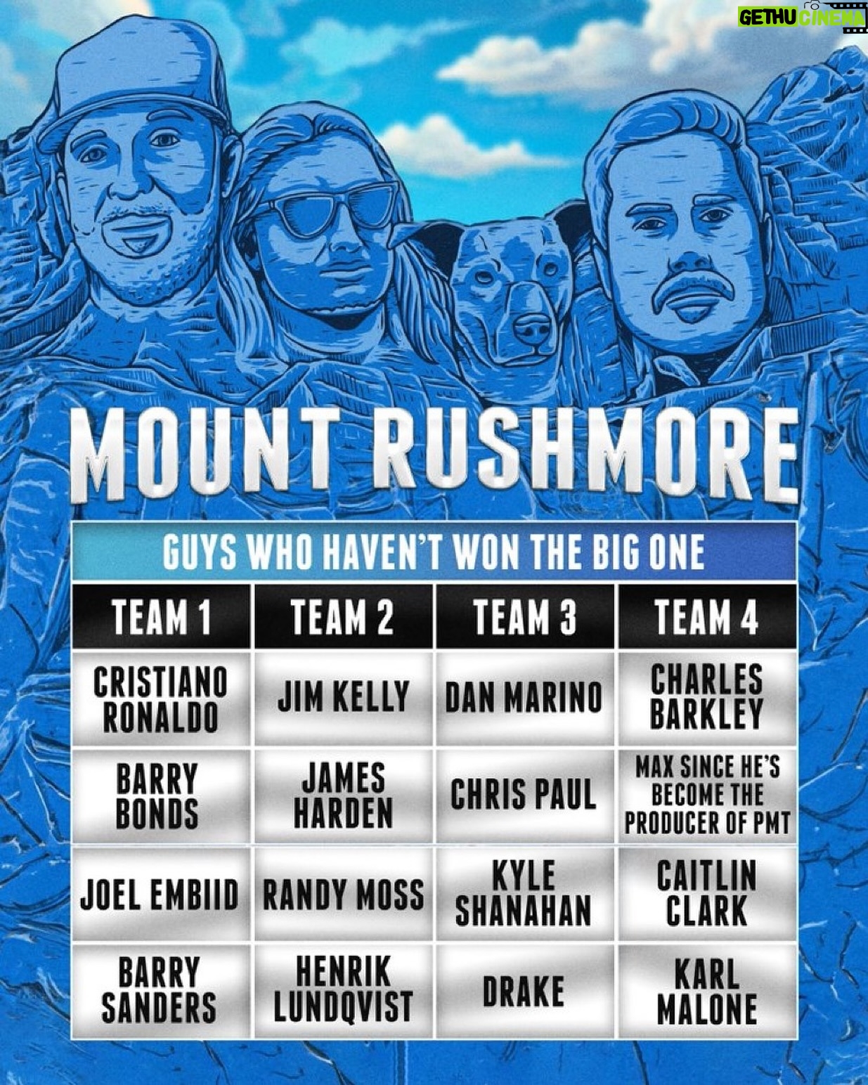 Dan Katz - 8.4K Likes - Mt Rushmore season is back on @pardonmytake. What got left off. Full show in bio