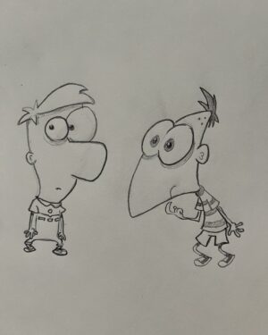 Dan Povenmire Instagram - Recording day doodle