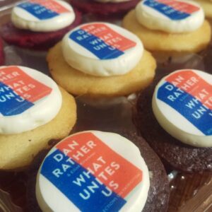 Dan Rather Instagram - Thanks to @algonquinbooks for the birthday cupcakes. Can't wait to see you all on tour!