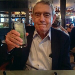 Dan Rather Instagram - Relaxing before a big interview with an ice cold "no-jito" in Nashville