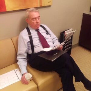 Dan Rather Instagram - Reviewing research in the studio. Getting geared up for the new season of The Big Interview (September 13th, AXS TV)