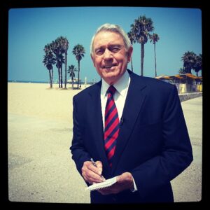 Dan Rather Instagram - Dan soaking up some rays in the Santa Monica on his way in to an interview. #SantaMonica #California #Beach #LoveIt #Sunshine #Igers #PicoftheDay #DanRatherReports