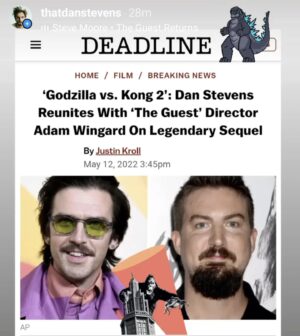 Dan Stevens Instagram - 👑🦍🦖🌈💚