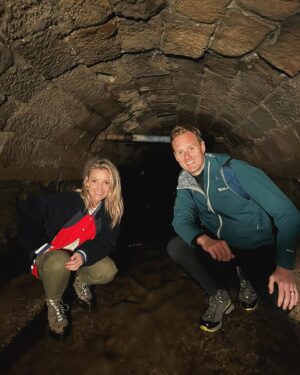 Dan Walker Instagram - A fun-filled few days of filming 🎥 

📸 1. Underground…
📸 2. Overground… 
📸 3. Holding an invisible giant marrow in front of Whitby Abbey 😂