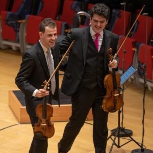 Daniel Barenboim Instagram - Daniel Barenboim leads the first concert of the @BarenboimSaidAkademie Orchestra, joined by Yamen Saadi and Michael Barenboim as soloists.
 
📸 Peter Adamik