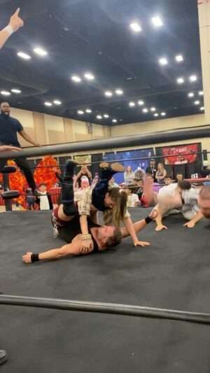 Daniel Curtis Lee Instagram - This weeks tip: DON’T challenge the #nedsdeclassified cast in the ring… you WILL lose 😤💪 
@troyprime @hybridschoolofwrestling