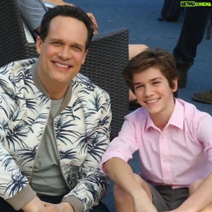 Daniel DiMaggio - 3.1K Likes - 2 dudes smiling for 1 new American Housewife. I mean that's a better bargain then the dollar menu at McDonalds and thats saying something. #americanhousewife @baderdiedrich @katyemixon @megdonnelly @julia_butters @carlyt101 @aliwong