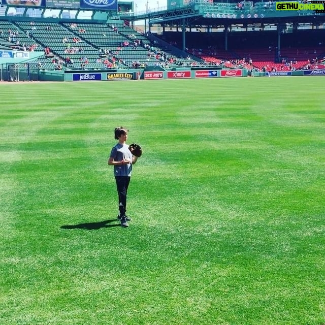 Daniel DiMaggio - 2.2K Likes - Scott is a legend Ray's bullpen catcher. I schmoozed him up a little to get on Left field of Fenway Park #wickedawesome