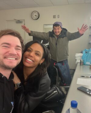 Daniel Durant Instagram - Having so much fun being back on stage with the @dwtstourofficial crew and #teamsigntoshine🤟 #Reunited✨ #bts @brittbenae @gaberealgomez